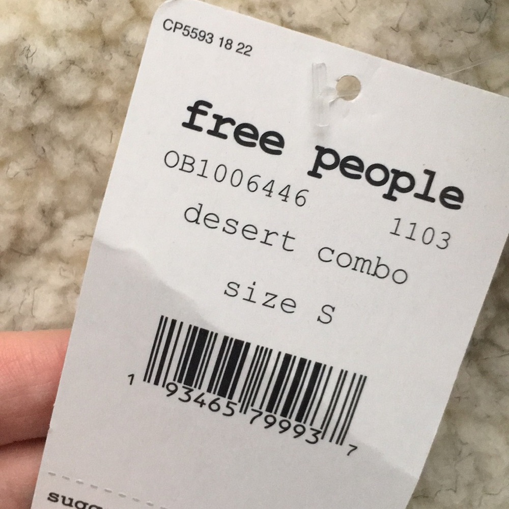 New Free People Rivington Sherpa Jacket Desert - Picture 6 of 6